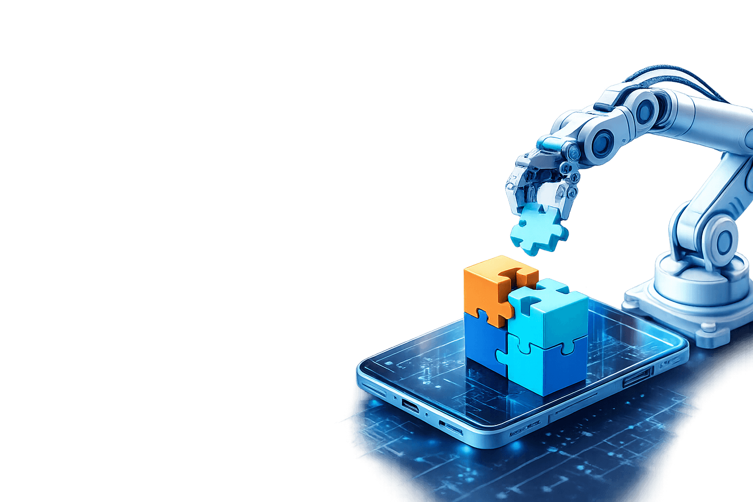 Robot arm illustration